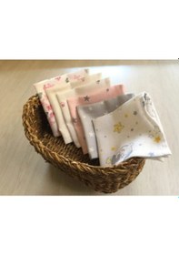 Resim Müslin Ağız Bezi 6 Adet Çok Renkli 
