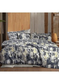 Resim Galiya King Size Battal Boy %100 Pamuk Flanel Pazen Nevresim Takımı Bej Bej 