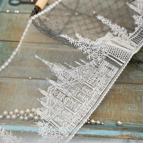 Resim 1 yard Kalem Çiçek Dantel Kurdele Düğün Dekorasyonu, Scrapbooking Malzemeleri, DIY El Yapımı Dikiş, Ev Dekorasyonu 