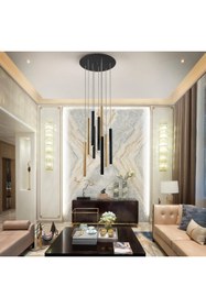 Resim Cristalin Aydınlatma Flute Black@Bronz 