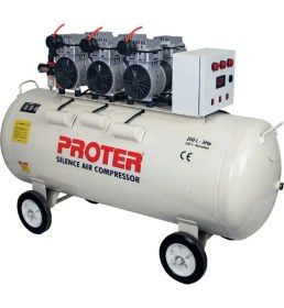 Resim Proter Süper Sessiz Yağsız 200 Lt 3 Hp 6 Pistonlu Hava Kompresörü 