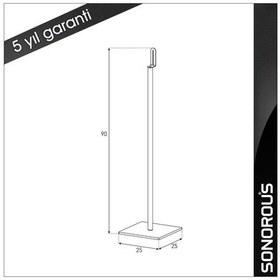 Resim Sonorous Sp 200 B-Blk Hoparlör Ayakları 