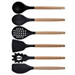 Resim Kitchen Design Lab Siyah Bambu Silikon 6'lı Set 