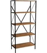 Resim Rafburada Rafburada® 5 Katlı Kitaplık, Dekoratif Kitaplık, Ahşap Kitaplık. 