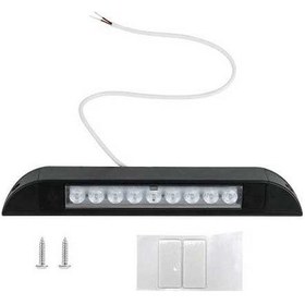 Resim Novahub Siyah Rv Yat Kapalı Tavan Işık Çubuğu 6000k Led Lamba, 12v Karavan Tente Spot Işık 