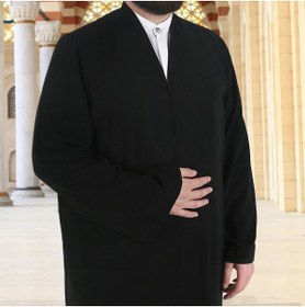 Resim İkranur Siyah Buhara Yaka Namaz Cübbesi 