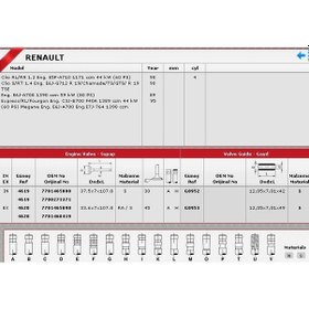 Resim Güneş Sibop Takımı 4619 4620 In 4 Ex 4 R19 Clıo Megane 1.4 1.6-8v Enj. K7m K4j K7j KNO-GÜNEŞ-4619-4620 