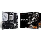 Resim Biostar B650M X3D PRO+ DDR5 6000MHz AM5 mATX Anakart 