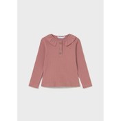 Resim Mayoral Fırfırlı Yakalı Kız Çocuk T-shirt 2112 (25K2112) 