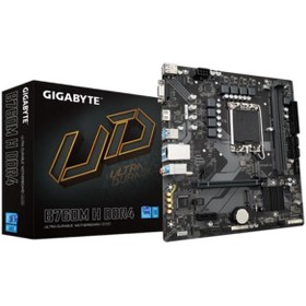 Resim GIGABYTE B760M H DDR4 3200MHZ 1XVGA 1XHDMI 1XM.2 USB 3.2 MATX 1700P (13. VE 12.NESİL İŞLEMCİ UYUMLU) 