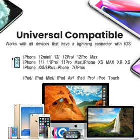 Resim Derwell Iphone 7 8 Plus X 11 12 13 Pro Uyumlu Lightning Telefon Kulaklık Çevirici Aux Dönüştürücü Aparat 