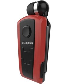 Resim Rogfer Fineblue F910 Csr4.1 Geri Çekilebilir Kablo Arayan Titreşim Hatırlatma Hırsızlığa Karşı Bluetooth Kulaklık Kırmızı - Red 