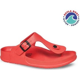 Resim Ceyo Aquaflex-z Anatomik Taban Suya Dost Parmak Arası Kadın Terlik Kırmızı 36-40 Kırmızı 