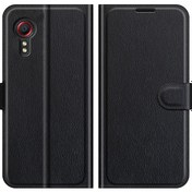 Resim Samsung Galaxy Xcover 5 / Xcover 5slitchi Deri Cüzdan Standlı Kılıf 