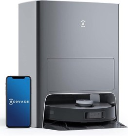 Resim Ecovacs DeebotOmni Siyah Robot Süpürge Ve Paspas 5000Pa Emiş Gücü 