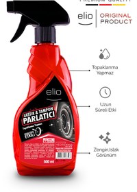 Resim Medre Kimya Elio Lastik Parlatıcı Ve Tampon Cilası Sprey 500ml 