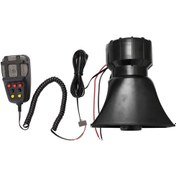 Resim Hombey 12v 80w Araba Sireni Hoparlörü, 7 Farklı Alarm Sesleri Ve Konuşma Mikrofonu İle 200db Güçlü Ses 