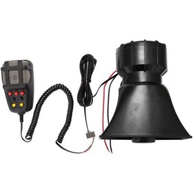 Resim Hombey 12v 80w Araba Sireni Hoparlörü, 7 Farklı Alarm Sesleri Ve Konuşma Mikrofonu İle 200db Güçlü Ses 