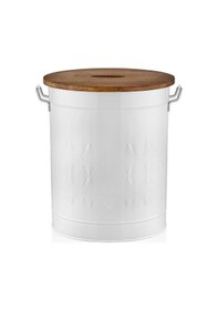 Resim The Mia Prizma Çamaşır Sepeti Beyaz 54x43x35 Cm Pzm0020 Beyaz 