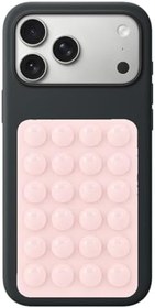 Resim Coverzone Dikdörtgen Vantuzlu Yapışkan Telefon Tutucu Taşınabilir Silikon Yumuşak Telefon Standı Geniş Kullanım Alanı Pudra 