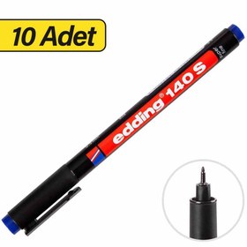 Resim Edding 140S Permanent Asetat Kalemi S Uç 10 Adet - Mavi 