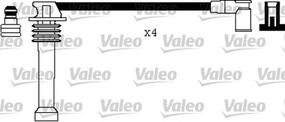 Resim Ford B-Max 2012-2016 1.4-1.6 Benzinli Buji Kablo Takımı Valeo Marka YS6F12280A1A 