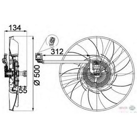 Resim BEHR CFF467000P Fan Motoru 8Mv376757-301 / Isıtma Soğutma Sistemleri 38081867 