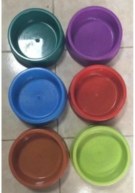 Resim Tekli Büyük Boy 19 x 6 CM Kedi Mama Kabı Çok Renkli 
