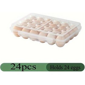 Resim Tongdashop 24 Gözlü Yığınlanabilir Şok Emici Saklama Kutusu Buzdolabı Ve Kamp İçin Dayanıklı 