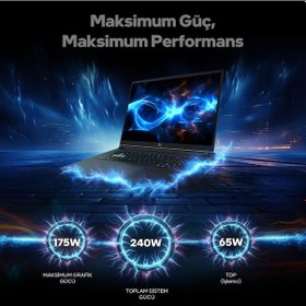 Resim Game Garaj SLAYER5 9XL-5090 C6 Ultra 9 275HX 32 GB 1 TB SSD RTX5090 17" Free Dos Dizüstü Bilgisayar 