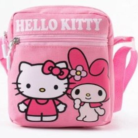 Resim Trg Polo Trg Pembe Hello Kittyy Melody Çocuk Omuz Çantası 3 Bölmeli Su Geçirmez Kumaş 21 16 6 Cm W Açık Pembe 
