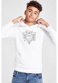 Resim Tshirthane Neon Genesis Evangelion Seele Logo Beyaz Çocuk 3ip Kapşonlu Sweatshirt 001 
