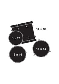 Resim Gretsch Ct1-j484-pb Catalina Club Jazz Akustik Davul Seti 