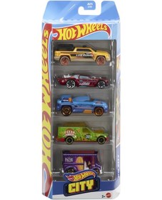 Resim Hw 5 Lı Araba Setı Hot Wheels Cıty Jbj75 Çok Renkli 