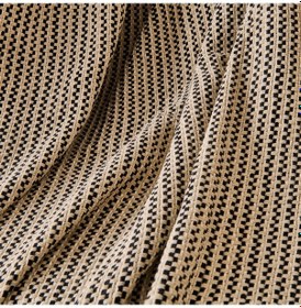 Resim Soft Shiny Koltuk Şalı - Bej / Siyah - 130x170 Cm Çok Renkli 