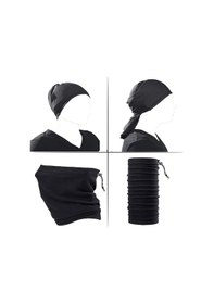 Resim E-Taktik Askeri Tip Fonksiyonel Yazlık İpli Micro Boyunluk / Bandana 