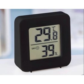 Resim ByKurt Sıcaklık Nem Ölçer Termometre Higrome Mini LCD Dijitale - Duvara Takılabilir Siyah 