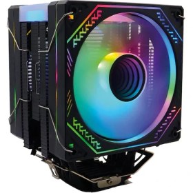 Resim Zoko Ice Pro Bp6 Siyah Auto Rainbow Fanlı Kule Işlemci Fanı 