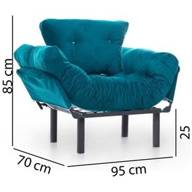 Resim Pafu Nitta Tekli Kanepe - Petrol Diğer 