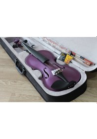 Resim Keman Simli Lila Özel Yapım Tam Set 