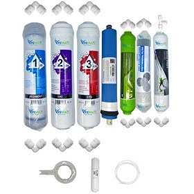 Resim Pemax Water Solutions Kapalı Kasa Su Arıtma STD 7'li Vontron Mebran Alkali-Şeffaf Mineral-Gümüş İyon Tatlandırıcı 