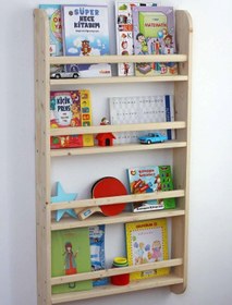 Resim KARABEYOĞULLARI Montessori Duvar Rafı Kitaplık 