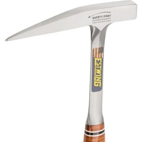 Resim Estwing E13P 13 Oz Pickhammer, Kalemtıraş Kafa, Deri Sap, Sağlam, 370 G 