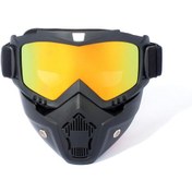 Resim Motosiklet Bisiklet Sürme Gözlüğü-siyah Çerçeve İmitasyon Kırmızı 