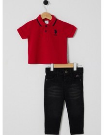 Resim U.S. Polo Assn. U.s. Polo Assn Erkek Bebek Kırmızı Takım 5274-48229 Kırmızı 