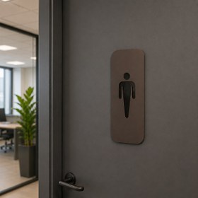 Resim Bay Bayan WC Tabelası | Otel, Ofis ve İşletmeler İçin Tuvalet İşareti - Erkek 