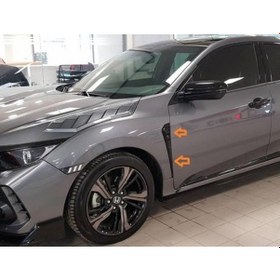 Resim Honda Civic Fc5 Çamurluk Havalandırma Çıtası Piano Black 