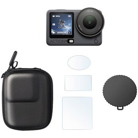 Resim Teknoroket Djı Osmo Action 6 Koruma Seti Taşıma Çantası + Ekran Koruyucu + Lens Cap Siyah 