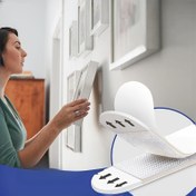 Resim 24 Adet Büyük Resim Asma Şeridi, Zararsız Asma Çerçevesi, Ağır Yük Asma Şeridi, Alet Gerektirmeyen Asma Şeridi, Çivi Asmaya Gerek Yok, Çıkarılabilir ve Zararsız, Su Geçirmez Çerçeve Kanca 