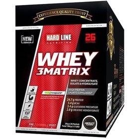 Resim Hardline Whey 3Matrix Protein Tozu 30 Grx26 Saşe +Hızlı Kargo 